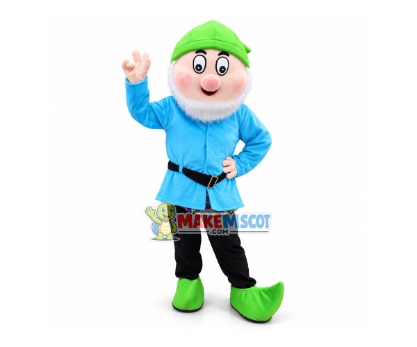 Blue Dwarf Mascot Costume Blue Dwarf Mascot Costume