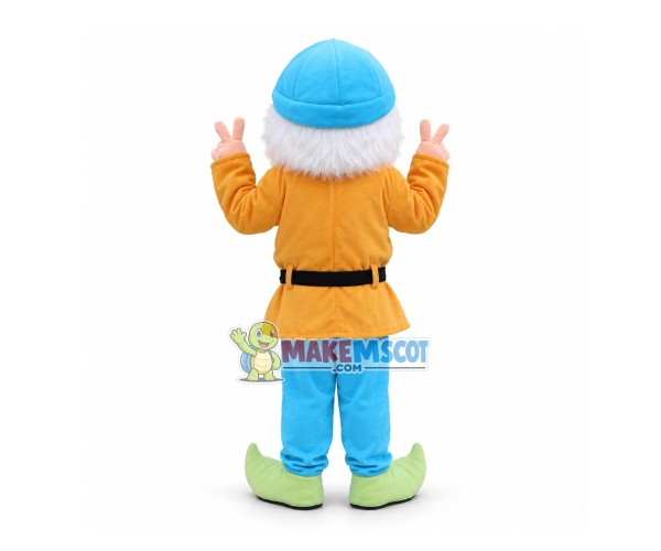 Orange Dwarf Mascot Costume Orange Dwarf Mascot Costume