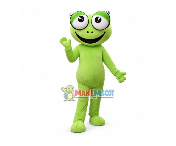 Green Frog Mascot Costume Green Frog Mascot Costume