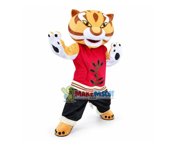 Tigress Tiger Kung Fu Panda Mascot Costume Tigress Tiger Kung Fu Panda Mascot Costume