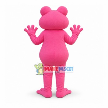 Cute Red Frog Mascot Costume