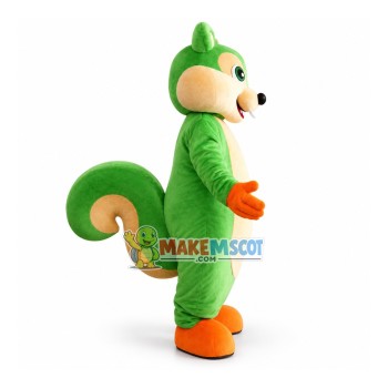 Green Squirrel Mascot Costume Green Squirrel Mascot Costume