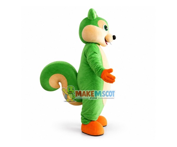 Green Squirrel Mascot Costume Green Squirrel Mascot Costume
