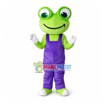 Superb Cute Frog Mascot Costume