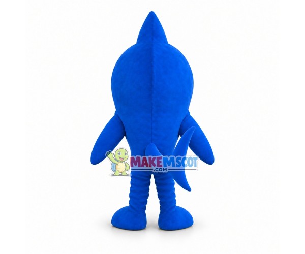 Blue Shark Mascot Costume